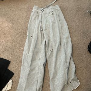 Aerie distressed sweatpants